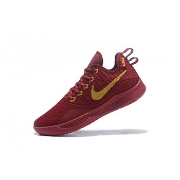 Nike Lebron Witness 3 Red Wine Metallic Gold Shoes
